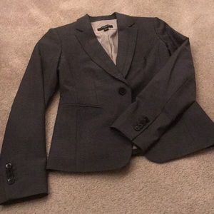 Ann Taylor modern dark grey blazer
